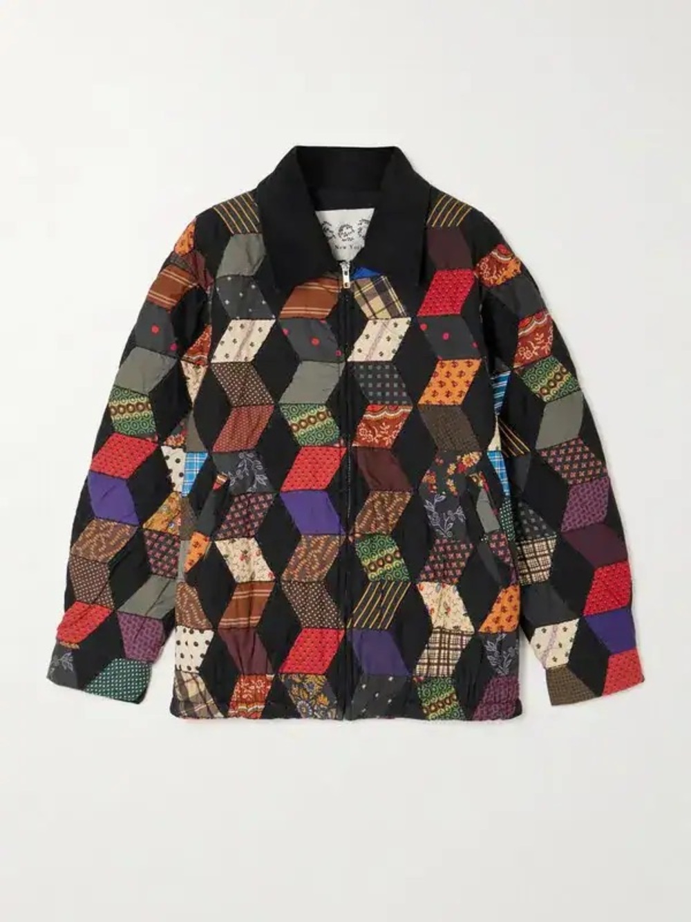 Sea NY Patchwork Quilted bomber Jacket - Multicolor boho